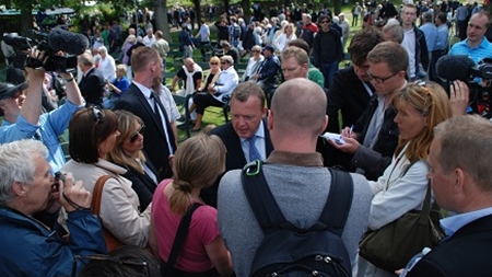 Pressebevågenheden var højspændt, især omkring statsministeren.