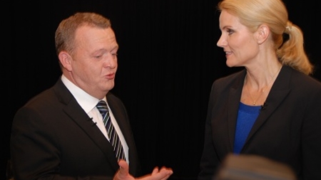 Billeder: Thorning vs. Løkke