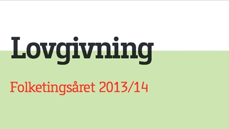 Her er regeringens lovkatalog