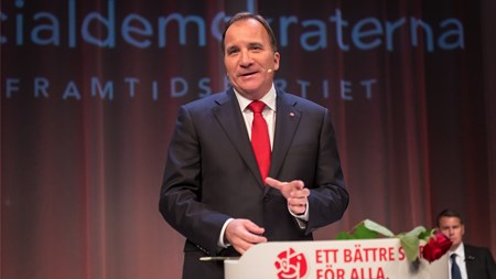 Socialdemokraternas Stefan Löfven bliver efter alt at dømme Sveriges næste statsminister efter valget søndag. 