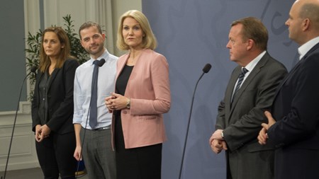 Partiformændene fra de EU-positive partier præsenterede onsdag en fælles aftale i Statsministeriet om folkeafstemning om retsforbeholdet. 