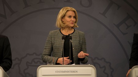 Helle Thorning-Schmidt ved fremlæggelse af terrorpakken. En af de sager, hun fik turneret dygtigt og professionelt i det nye år.