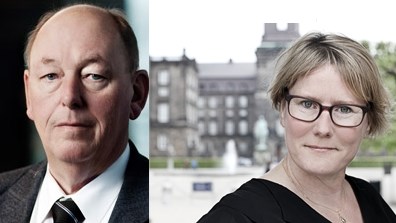 LO's formand, Harald Børsting, og FTF's formand, Bente Sorgenfrey. 