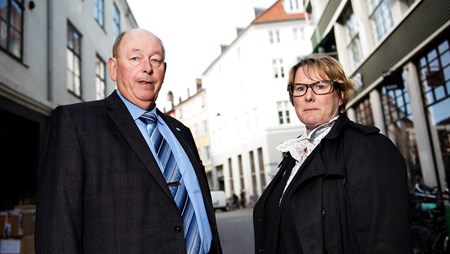 LO-formand Harald Børsting og FTF's formand, Bente Sorgenfrey. 