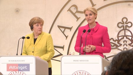 Thorning og Merkel: Se pressemødet her 