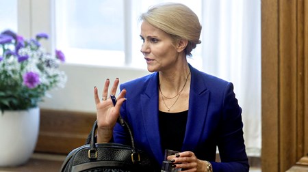 Statsminister Helle Thorning-Schmidt til spørgetimen tirsdag, hvor samtlige blå partier spurgte ind til terrorredegørelsen. 