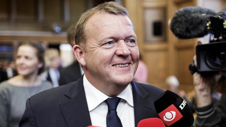 Trods tilbagegang for Venstre står Lars Løkke Rasmussen (V) til at blive landets næste statsminister ifølge Risbjergs snit af meningsmålinger.