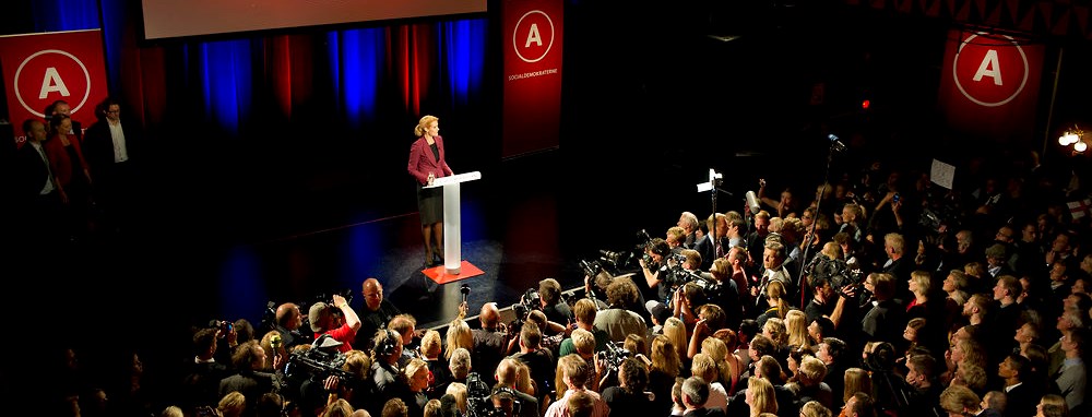 S og V holder valgfest på Borgen