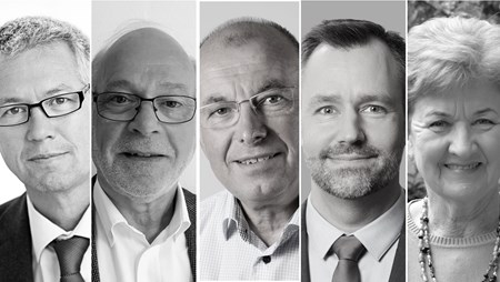 Torben Poulsen fra AK-Samvirke, RAR-formand John Hermansen, Krifas formand Søren Fibiger Olesen, rådmand Steen Møller (K) fra Odense Kommune og tidligere arbejdsminister Jytte Andersen (S) var folkene bag forårets debat.