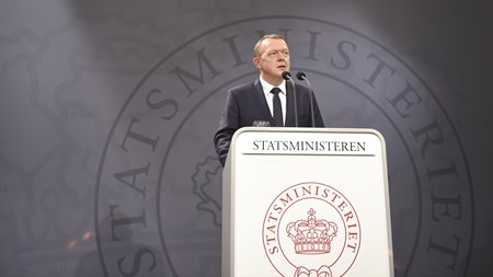 Lars Løkke Rasmussen præsenterede søndag det nye regeringsgrundlag ved et pressemøde i Statsministeriet. 