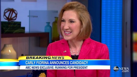 Ene kvinde i kurven: Kometen Carly Fiorina