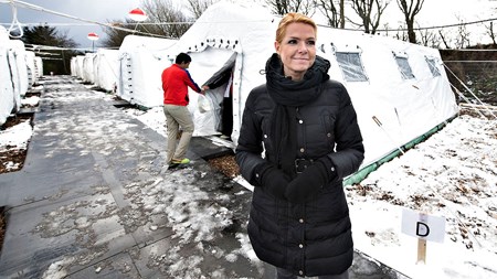 Inger Støjberg besøgte tidligere på ugen den nye teltlejr til flygtninge. Men hvor i Danmark er det nu lige, at den ligger?