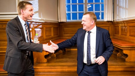 DF-formand Kristian Thulesen Dahl og statsminister Lars Løkke Rasmussen (V). 