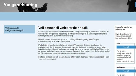 Det er fortsat kun tilladt at give vælgererklæring til et parti ad gangen. En erklæring er gyldig i 18 måneder eller indtil et valg.