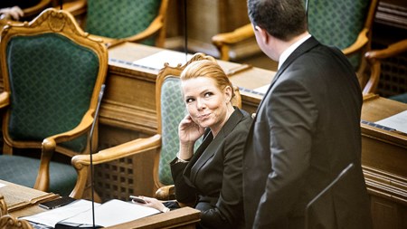 Både udlænidnge- og integrationsminister Inger Støjberg og Dansk Folkepartis Martin Henriksen var på talerstolen under debatten forud for afstemningen om de omdiskuterede udlændingestramninger. 