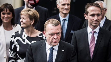 Statsminister Lars Løkke Rasmussen (V) ved præsentationen af sin regeringen efter folketingsvalget i juni.