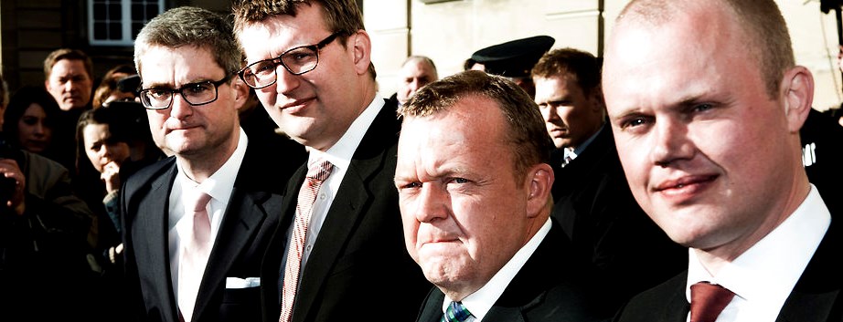 Justitsminister Søren Pind (tv.), erhvervs- og vækstminister Troels Lund Poulsen og statsminister Lars Løkke Rasmussen må affinde sig med en mindre prangende placering på Verdensbankens rangliste over verdens mest veldrevne lande. 