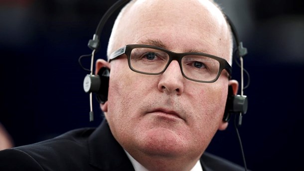 Nej er et nej. Frans Timmermans var kontant i sin vurdering af, hvorvidt Danmark kunne fortsætte sit medlemskab af Europol. 