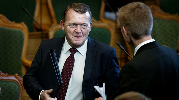 Arbejdsmarkeds parter er uenige om, hvorvidt Lars Løkke Rasmussens (V) gjorde en god figur ved Folketingets åbning (Liselotte Sabroe/Scanpix).