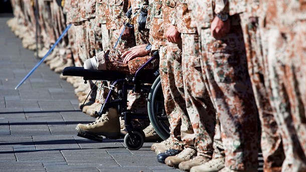 Veteraner med fysiske eller psykiske skader skal hjælpes ind på arbejdsmarkedet med en særlig jobordning (Søren Bidstrup/Scanpix).