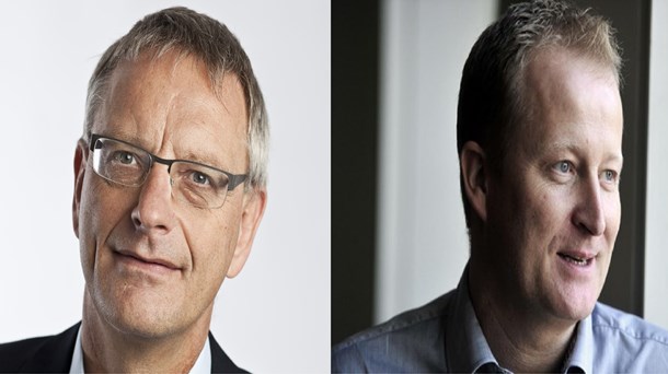 Leif Vestergaard Pedersen, Direktør, Kræftens Bekæmpelse tv., Morten Freil, Direktør, Danske Patienter th. 