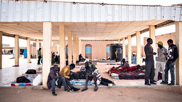 Vestafrikanske migranter i Agadez, Niger, på vej videre til Libyen - for derfra at komme videre på Europa. 