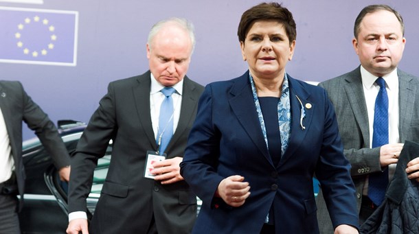 Polens premierminister Beata Szydlo truer med at spolere festen for Rom-traktatens 60-års fødselsdag.