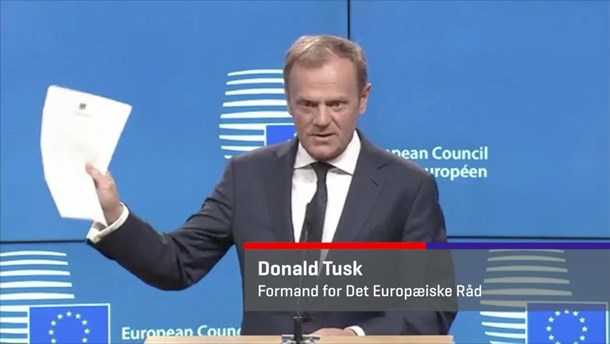 Tusk på Brexit-pressemøde: Vi savner jer allerede