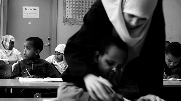 Alkownain Friskole på Nørrebro er en dansk friskole for somaliske børn. 