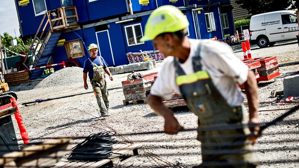 Indtil videre er en del af behovet for hænder inden for bygge- og anlægsbranchen ifølge Nationalbanken imødekommet ved at trække på arbejdskraft fra andre lande.