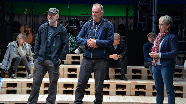 Rune Engelbreth, Morten D.D. Hansen og Lone Andersen debatterede torsdag biodiversitet på Naturmødet i Hirtshals. 