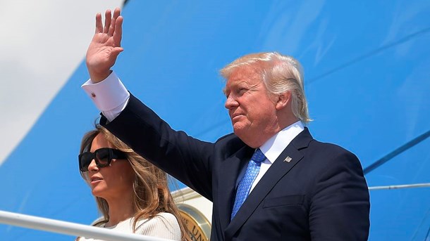 Regn med trafikkaos og en by i lockdown, når Air Force One lander i Bruxelles i denne uge med præsident Donald Trump og hans kone, Melania.