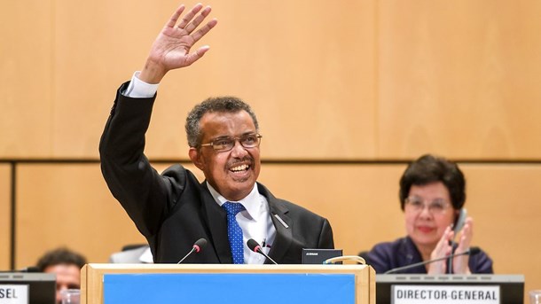 Dr. Tedros Adhanom Ghebreyesus er WHO's nye generaldirektør.