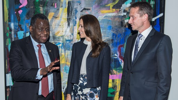 I august 2015 besøgte den nu afdøde Babatunde Osotimehin København, hvor han mødtes med daværende udenrigsminister Kristian Jensen og Kronprinsesse Mary.