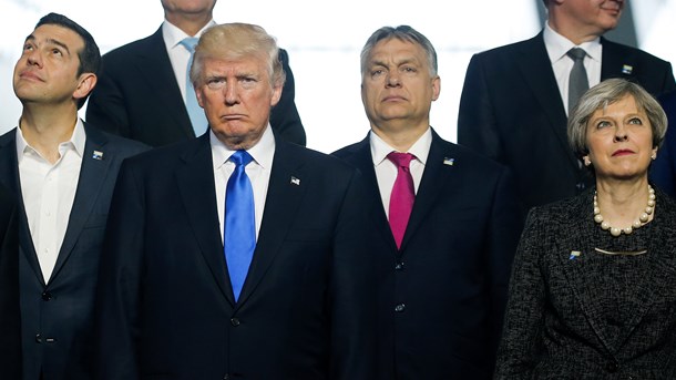 SKØR: Bl.a. under Nato-topmødet var det tydeligt, at Donald Trump er utilregnelig og ude af kontrol, mener David Trads.