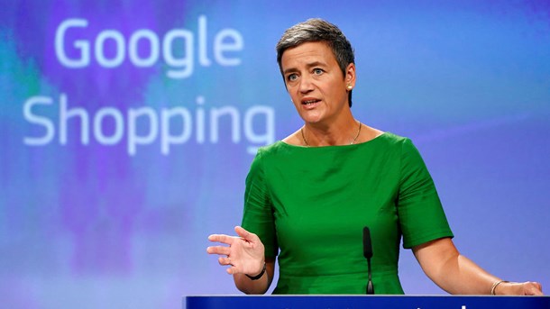 Vestager giver Google rekordbøde på 18 milliarder