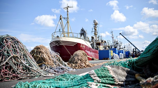 ARKIVFOTO. Den topembedsmand, som for et par uger siden blev frataget sin stilling, skaffede sponsorater fra kvotekonger. Fotoet er af tilfældige fiskefartøjer i Thyborøn.