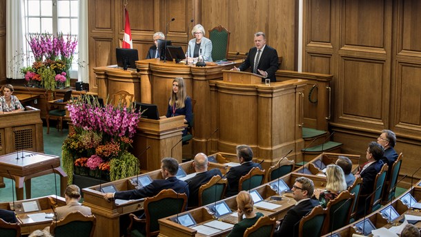 Lars Løkke Rasmussen holdt tirsdag åbningstale, da Folketinget åbnede efter sommerferien. Torsdag skal talen diskuteres til den store åbningsdebat.