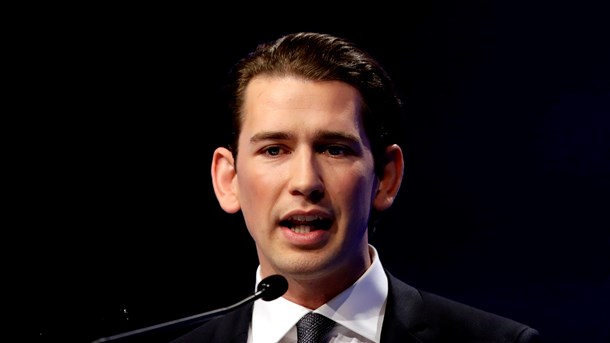 SORT POLITIK: Sebastian Kurz, formand for Østrigs konservative parti, ÖVP.