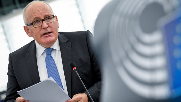 EU-Kommissionens førstenæstformand, Frans Timmermans, præsenterede Kommissionens nye arbejdsprogram i Europa-Parlamentet.