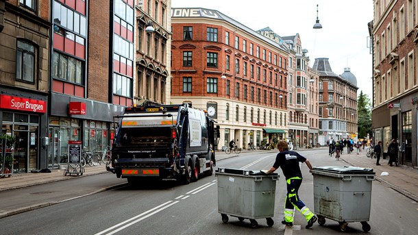 Størstedelen af de københavnske skraldebiler bruger CO2-neutral biogas som drivmiddel.