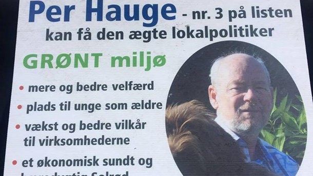 DF ekskluderer kommunalpolitiker på grund af valgplakat