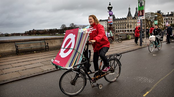 Enhedslisten står markant stærkere i København end i resten af landet. 