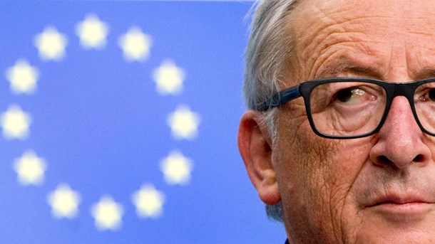 DESPERAT: Kommissionens formand Jean-Claude Juncker forsøgte at true de lande, der ikke ville godtage en fælleseuropæisk asylpolitik, skriver Morten Messerschmidt. (Foto: AP).