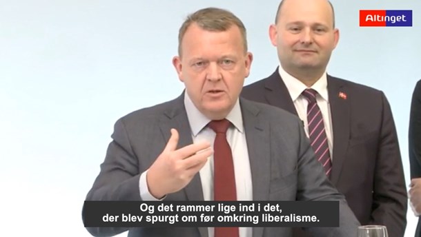 Løkke: Ghettoudspil udgør et liberalt dilemma