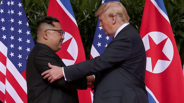 Mødet mellem USA's præsident, Donald Trump, og den Nordkoreanske leder, Kim Jong-un, er det første af sin slags.  