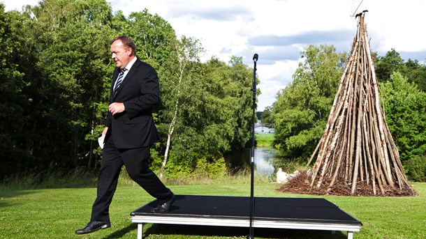 Lars Løkke Rasmussen inviterer på lørdag til sankthansaften i Marienborgs have. 