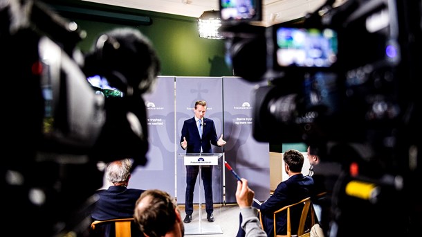 Finansminister Kristian Jensen (V) præsenterer forslag til finanslov for 2019.