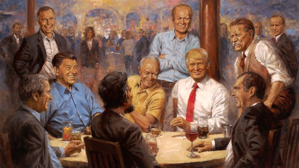 'The Republican Club' malet af den amerikanske kunstner Andy Thomas. 