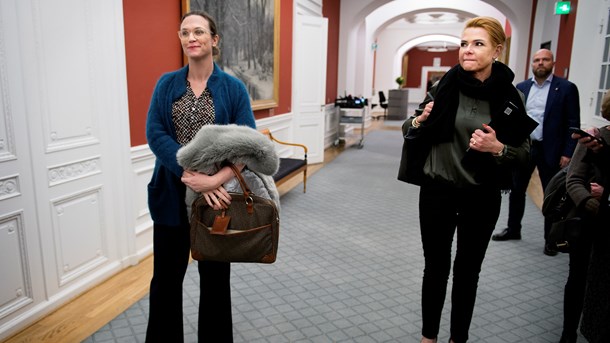 Undervisningsminister Merete Riisager (LA) og integrationsminister Inger Støjberg (V) var tirsdag i samråd om elevfordeling på gymnasierne. Enige var de ikke.